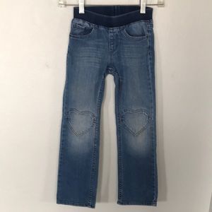 HEART KNEE JEANS SIZE 7-8 BY NOW LIMITED EDITION